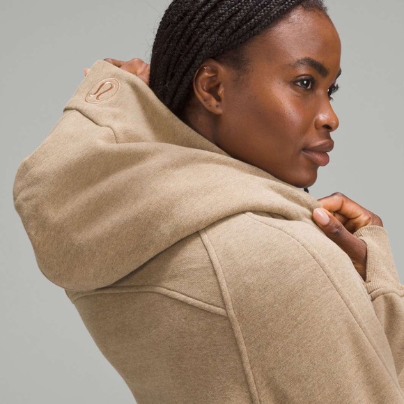 lululemon Scuba Oversized Half-Zip Hoodie - Heathered Allspice - Picture 3 of 5